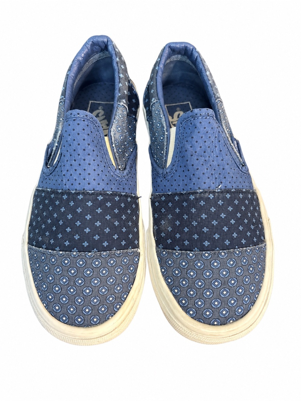 Vans Classic Slip-On “Tie Print Patchwork” Sneakers – Women’s Size 7
